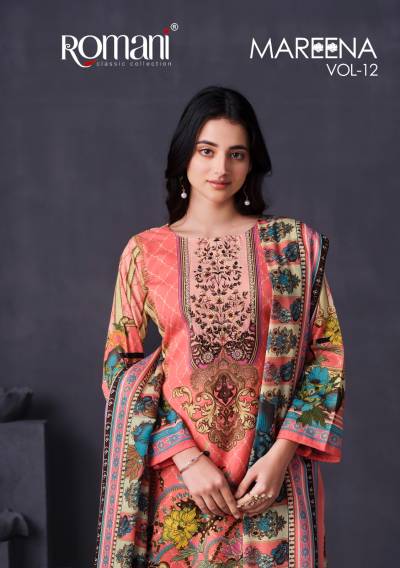 Mareena Vol 12 By Romani Fancy Cotton Summer Wear Salwar Kameez Collection